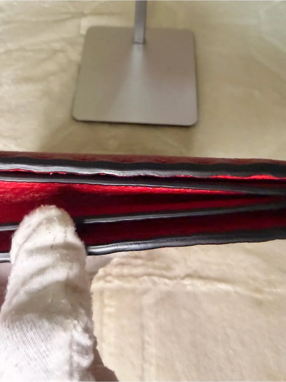 Fendi Monster Eye Clutch in Red